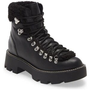 New COOL PLANET BY STEVE MADDEN Black Paris Cyclone Winter Hiker’s Boot Size 7